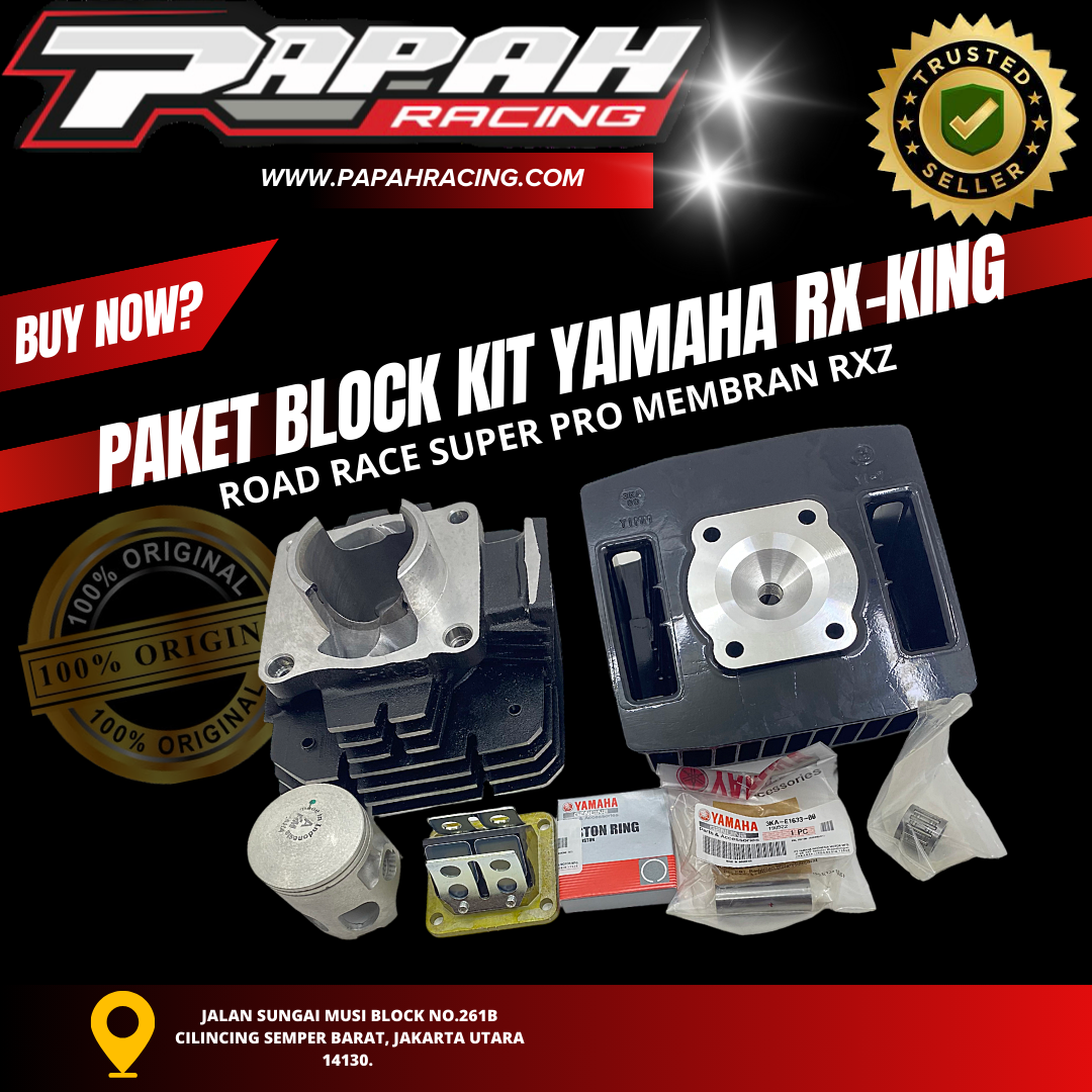 PAKET BLOCK KIT YAMAHA RXKING ROADRACE SUPER PRO MEMBRAN RXZ